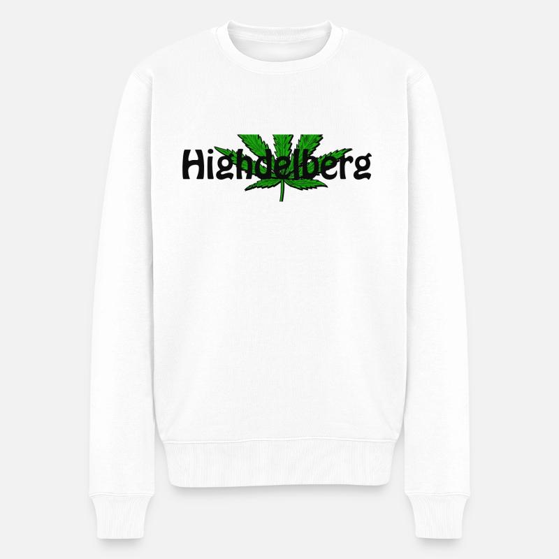 Highdelberg/ Heidelberg - Männer Premium Bio Pullover - Weiß