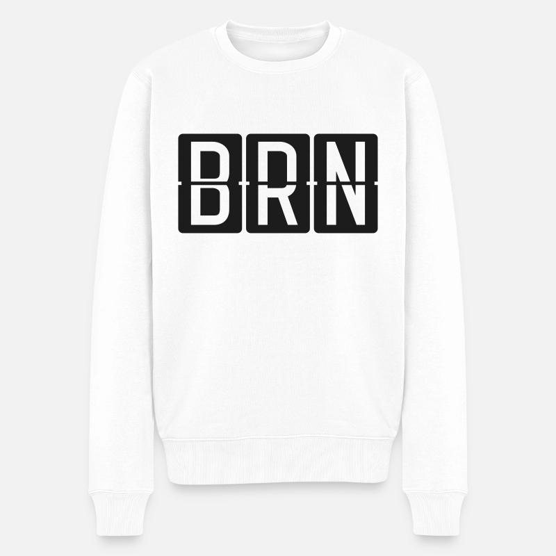 Bern - Pull Premium bio Homme - blanc