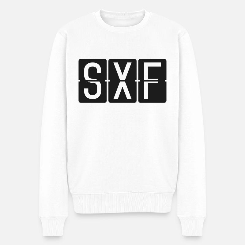 Berlin Schönefeld - Männer Premium Bio Pullover - Weiß