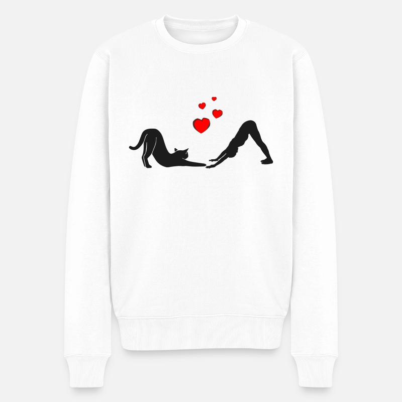 Chat - Pull Premium bio Homme - blanc