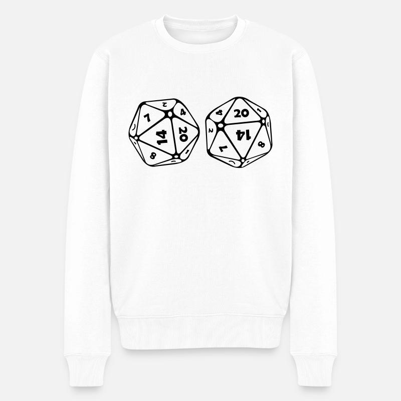 Cube - Pull Premium bio Homme - blanc