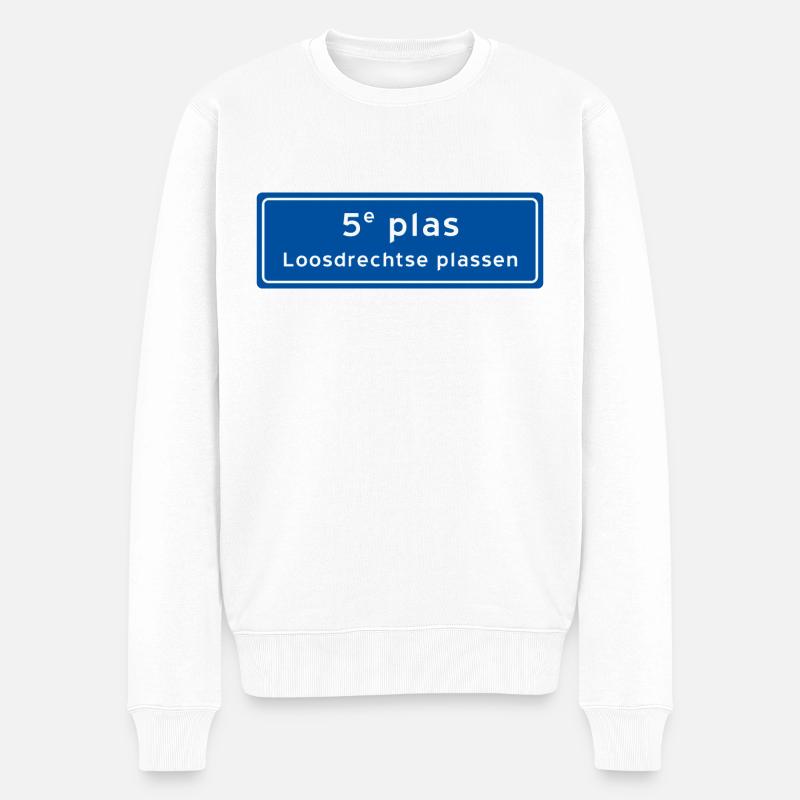 Loosdrechtse plassen 5e plas - Pull Premium bio Homme - blanc