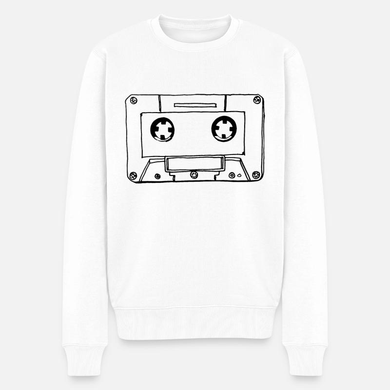 Cassette de musique Cassette audio - Pull Premium bio Homme - blanc
