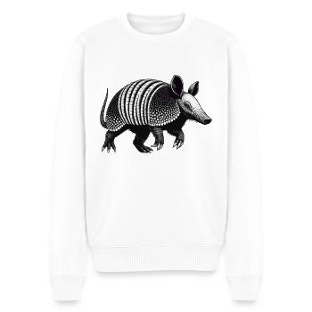 Armadillo Gürteltier - Männer Premium Bio Pullover - Weiß - Vorne - Thijin (182cm)