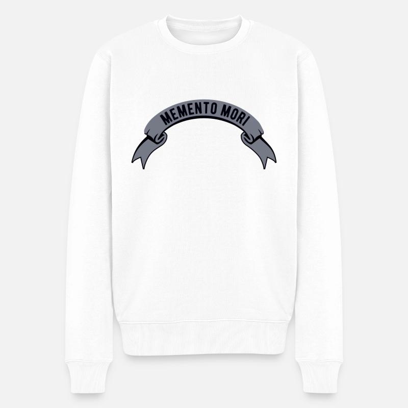 Bannière Memento Mori - Pull Premium bio Homme - blanc