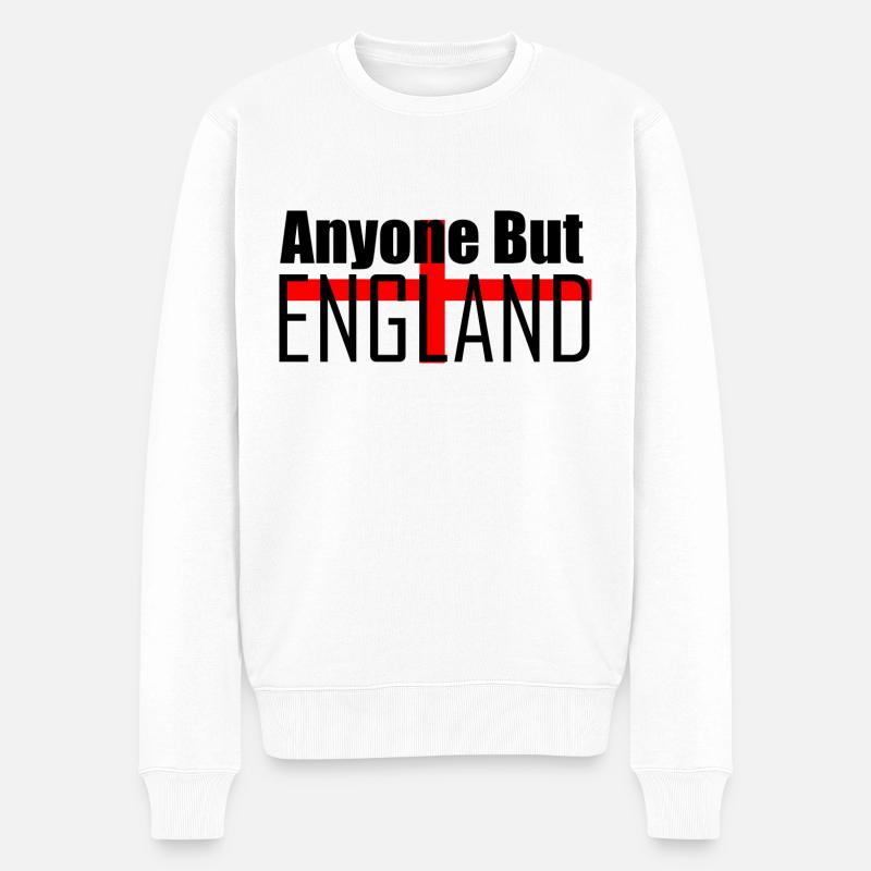 JEDER ABER ENGLAND T SHIRT - Männer Premium Bio Pullover - Weiß