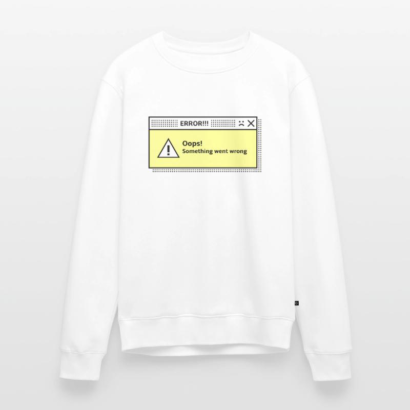 Warning Message System Dialog Error Computer Men's Premium Organic Jumper