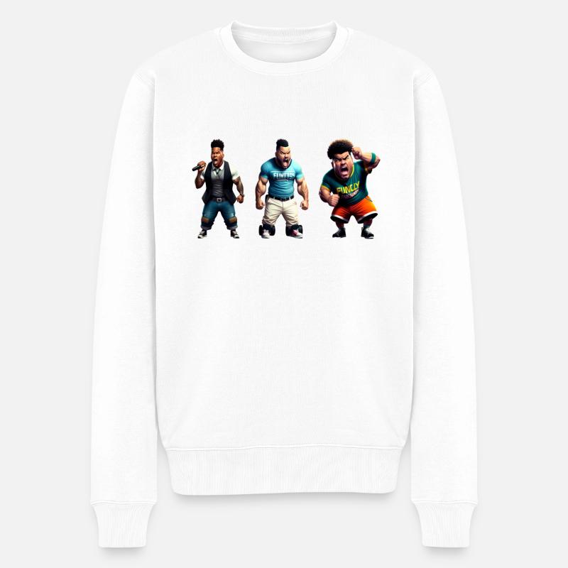 Motivationsredner - Männer Premium Bio Pullover - Weiß