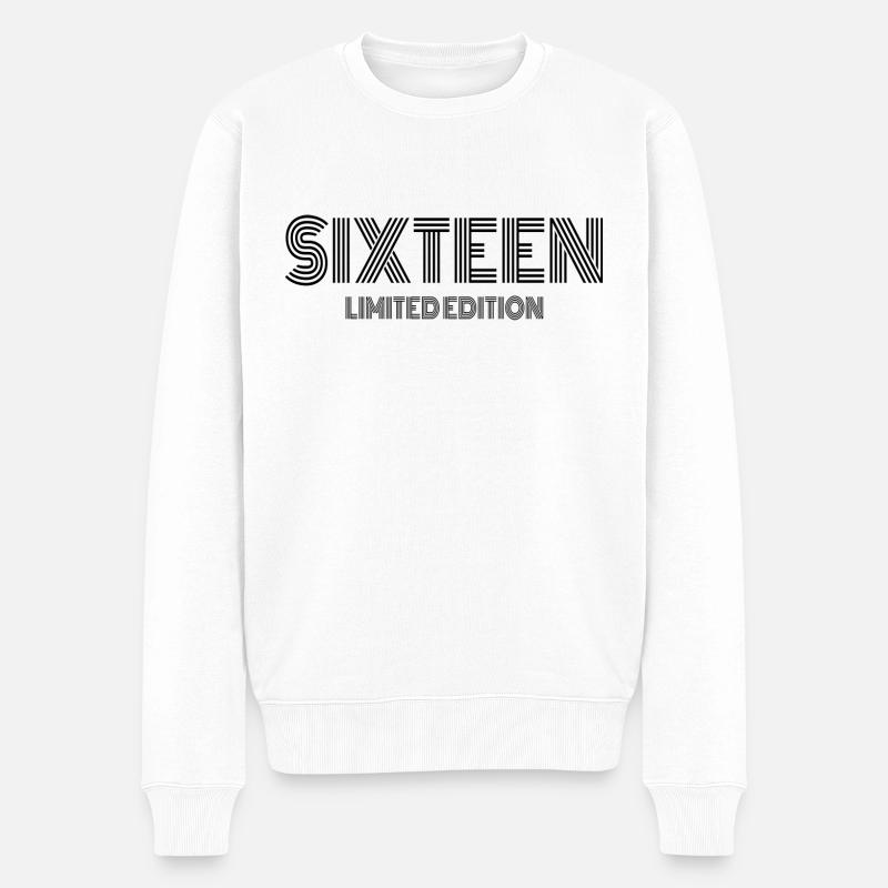 Seize 16e anniversaire - Pull Premium bio Homme - blanc