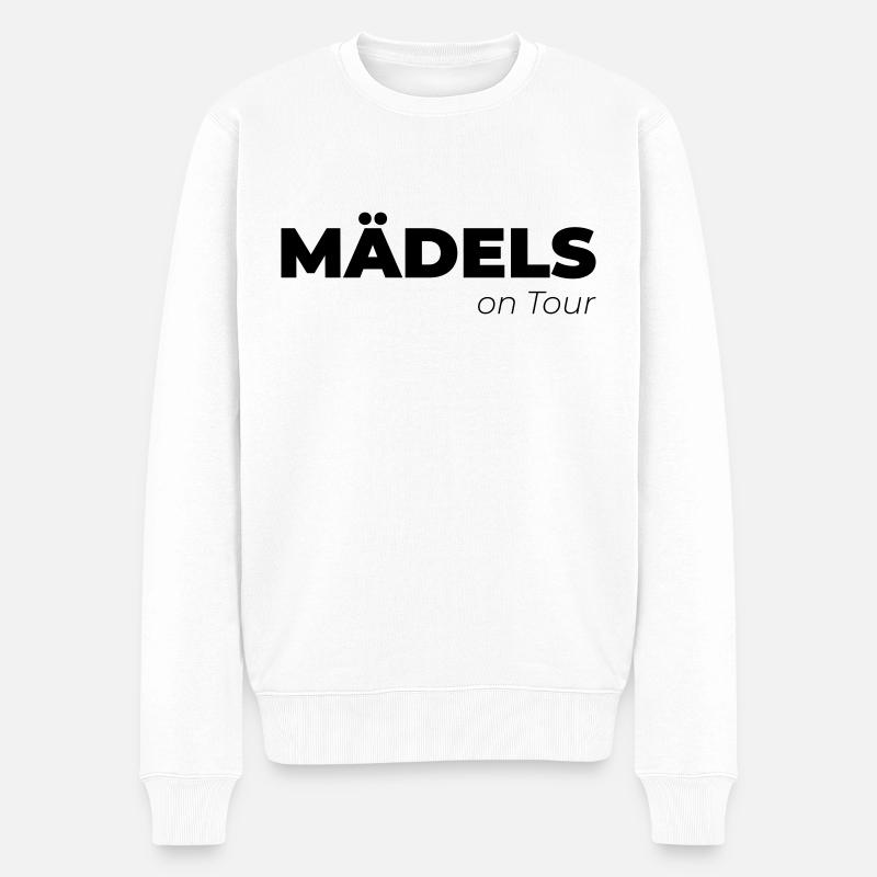 Mädels on Tour - Männer Premium Bio Pullover - Weiß