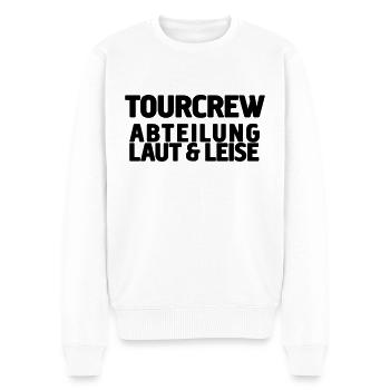 tourcrew sound - Männer Premium Bio Pullover - Weiß - Vorne - Thijin (182cm)