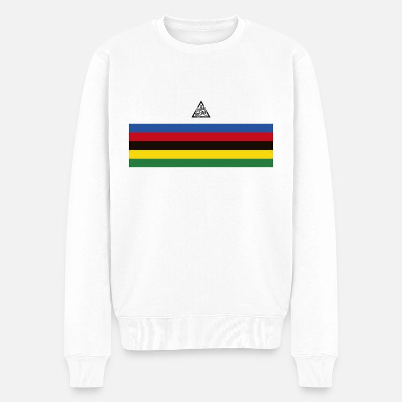 WELTMEISTER - Männer Premium Bio Pullover - Weiß