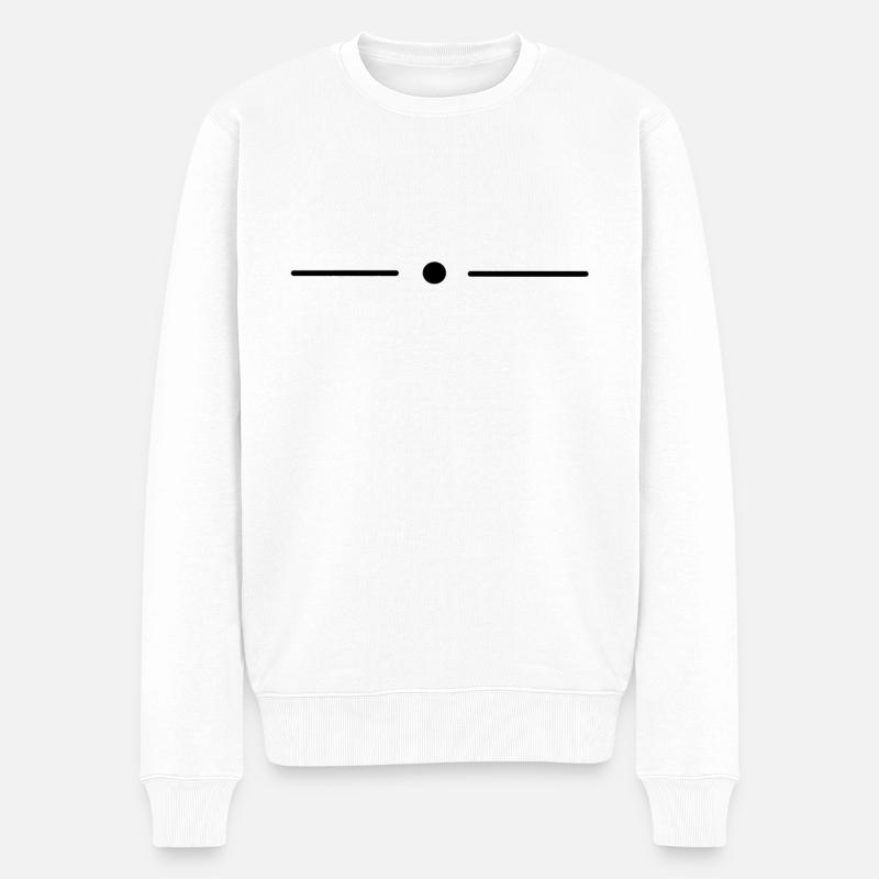 punkt - Männer Premium Bio Pullover - Weiß