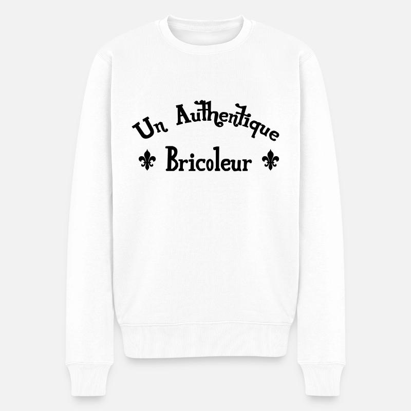 Un Authentique Bricoleur - Pull Premium bio Homme - blanc