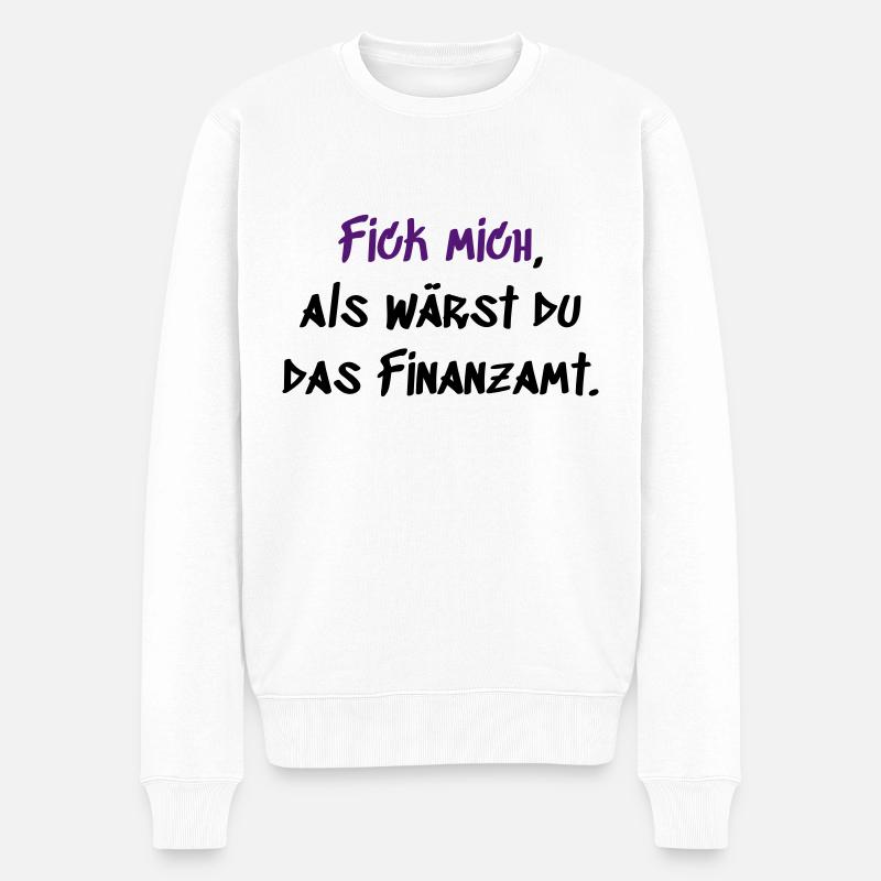 Finanzamt - Männer Premium Bio Pullover - Weiß
