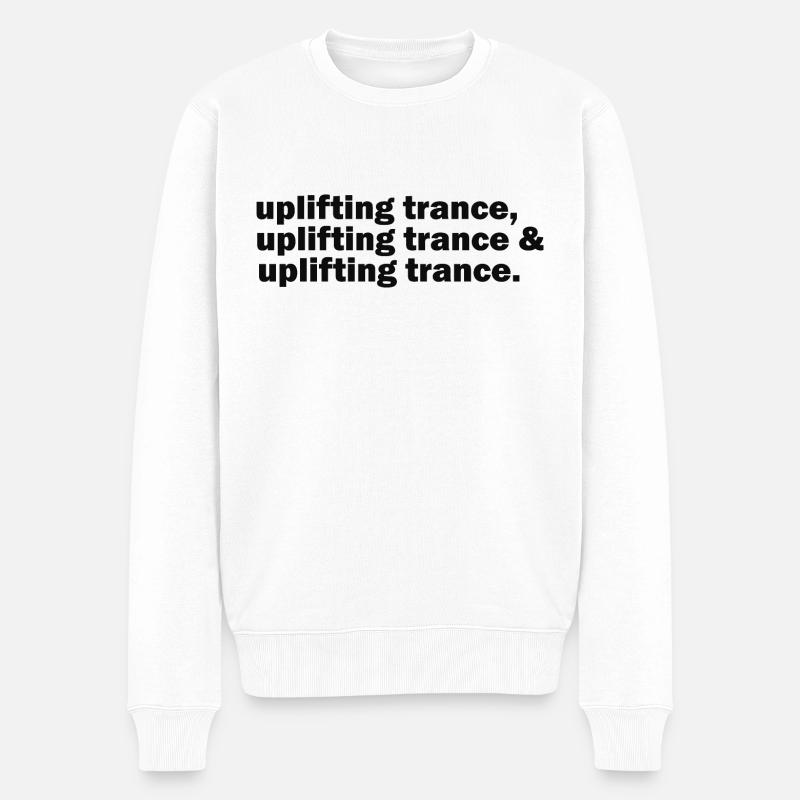 Erhebende Trance - Männer Premium Bio Pullover - Weiß