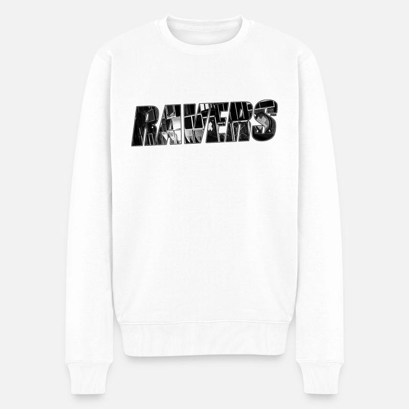 Ravers N4B - Männer Premium Bio Pullover - Weiß