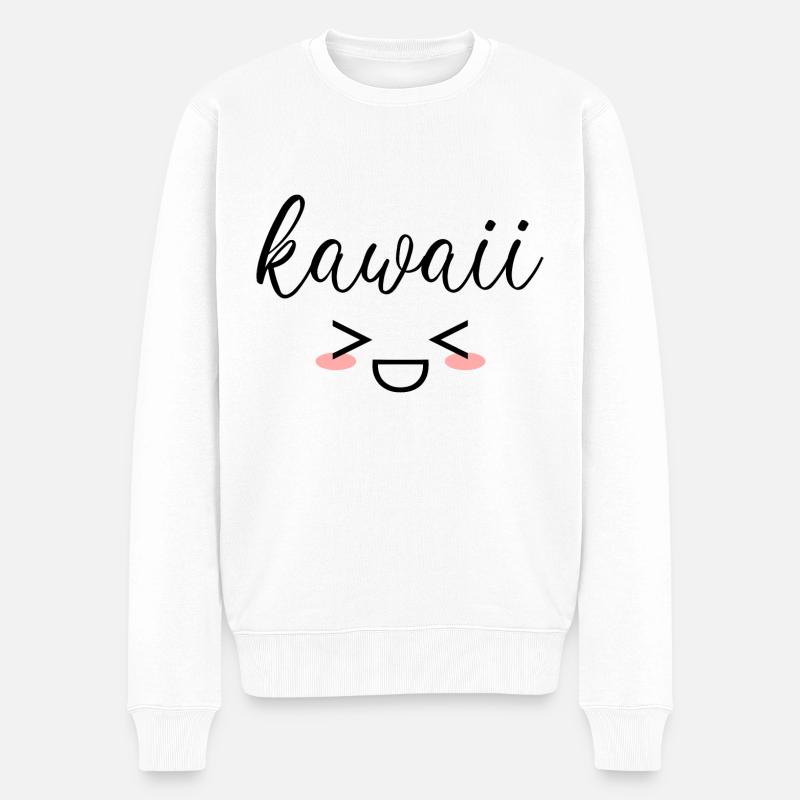 Kawaii - Pull Premium bio Homme - blanc