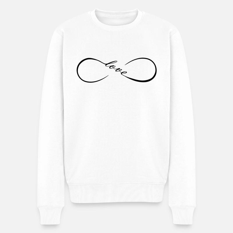 FatMonkey Designs Infinity LOVE 2021 - Pull Premium bio Homme - blanc