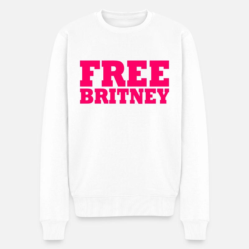 Free britney - Pull Premium bio Homme - blanc