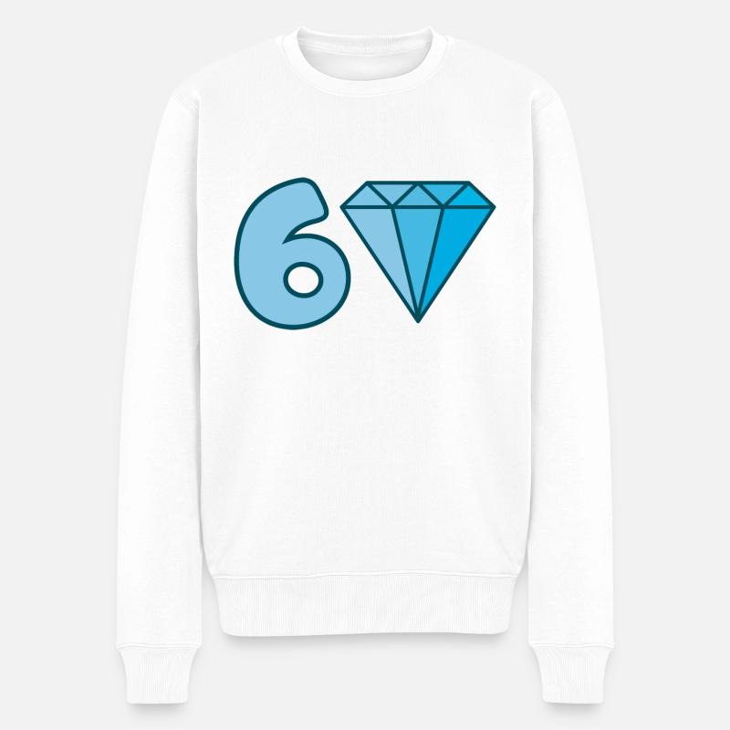 Diamant du 60e anniversaire - Pull Premium bio Homme - blanc
