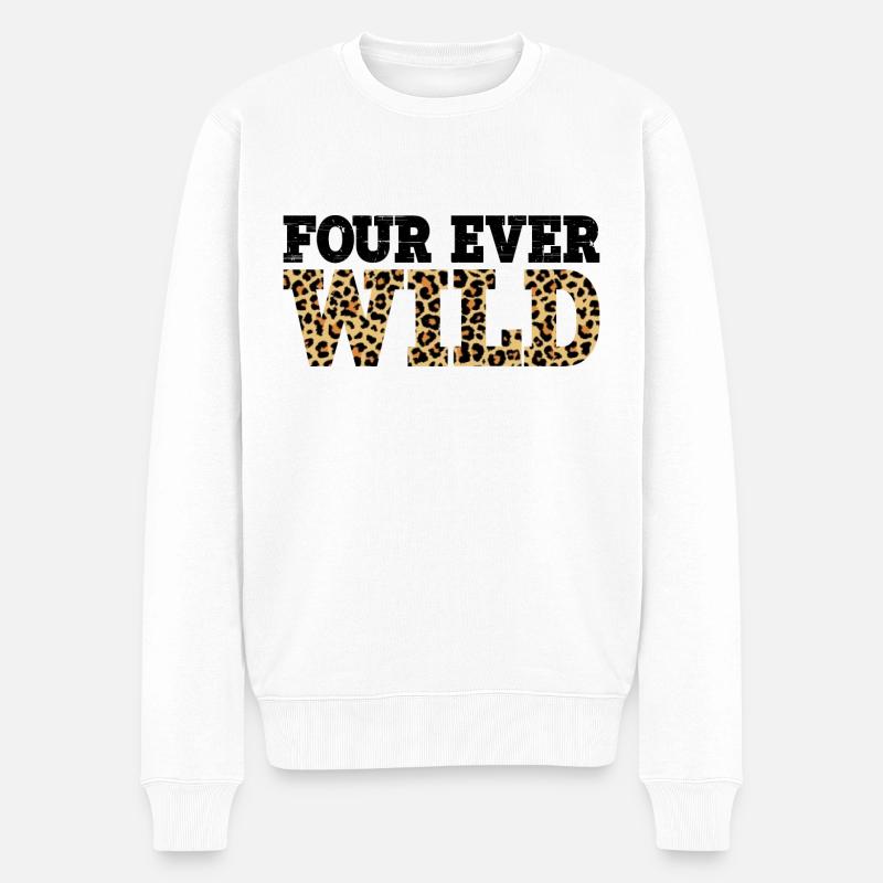 Quatre Ever Wild 28 - Pull Premium bio Homme - blanc