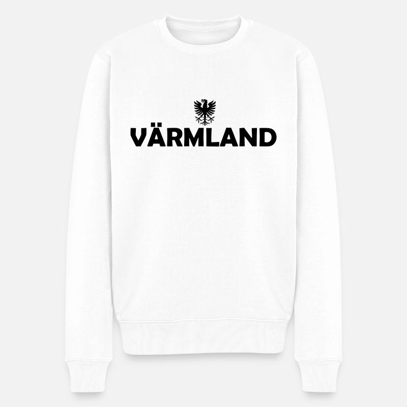 Värmland - Männer Premium Bio Pullover - Weiß