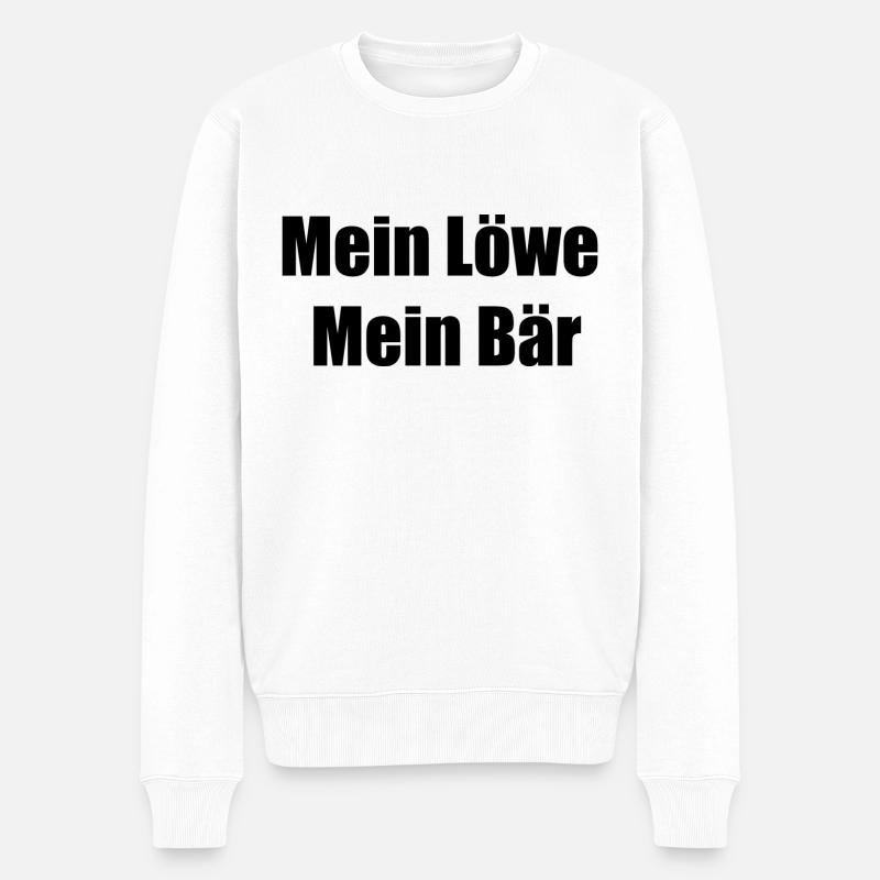 Couple - Männer Premium Bio Pullover - Weiß