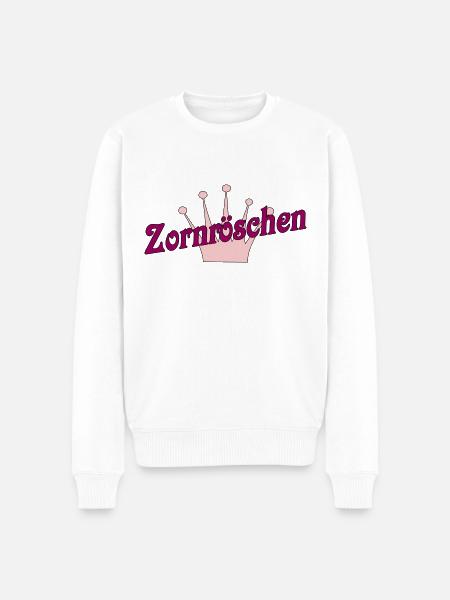 Zornröschen - Männer Premium Bio Pullover - Weiß