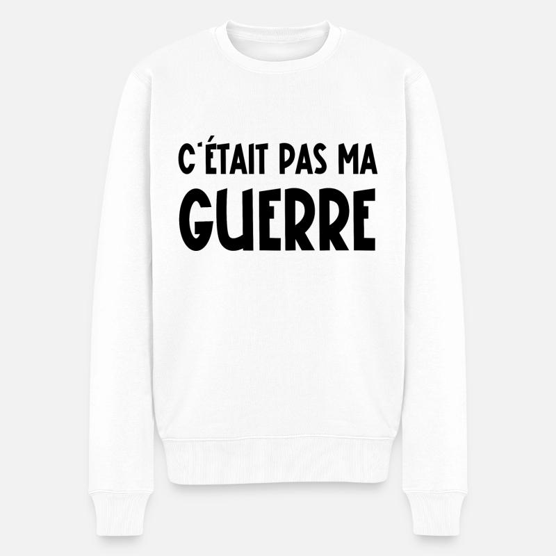 c'était pas ma guerre - Pull Premium bio Homme - blanc