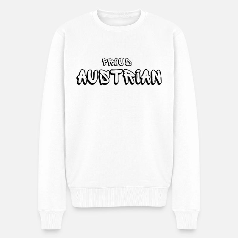 FIERS AUTRICHIENS - Pull Premium bio Homme - blanc
