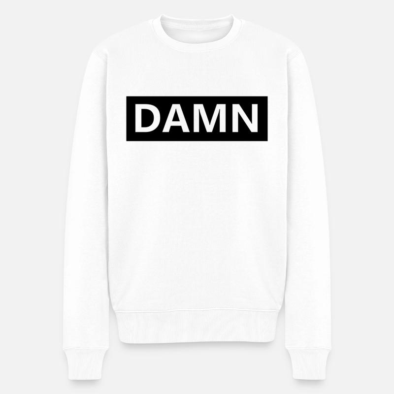 DAMNER - Pull Premium bio Homme - blanc