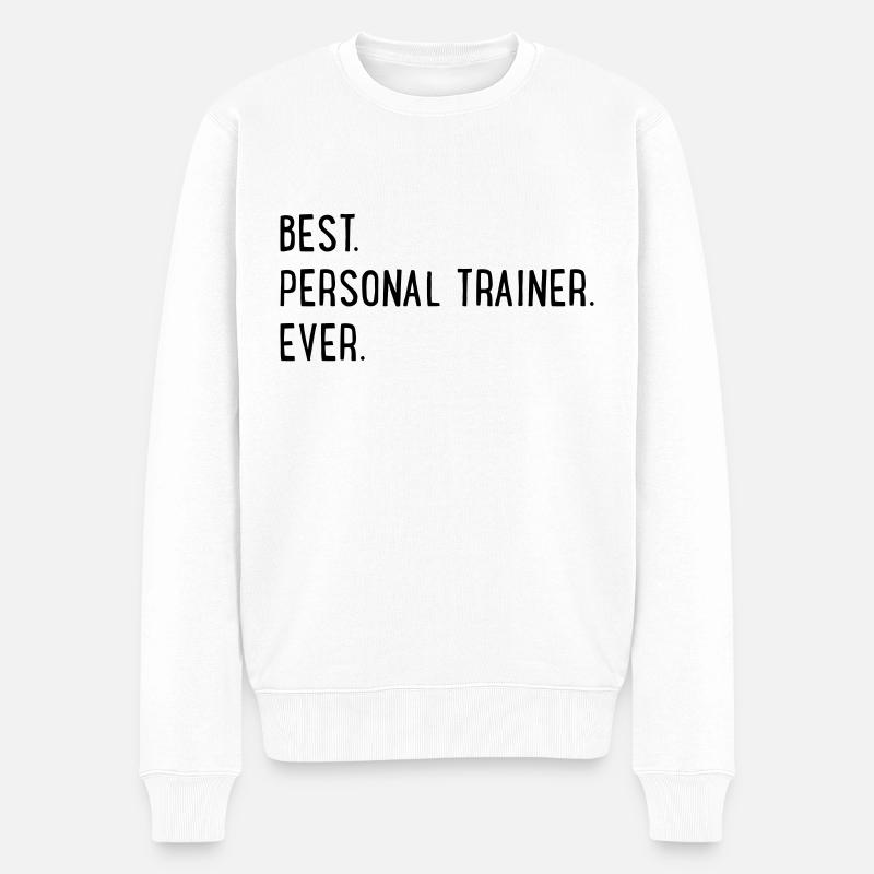 Personal Trainer - Männer Premium Bio Pullover - Weiß