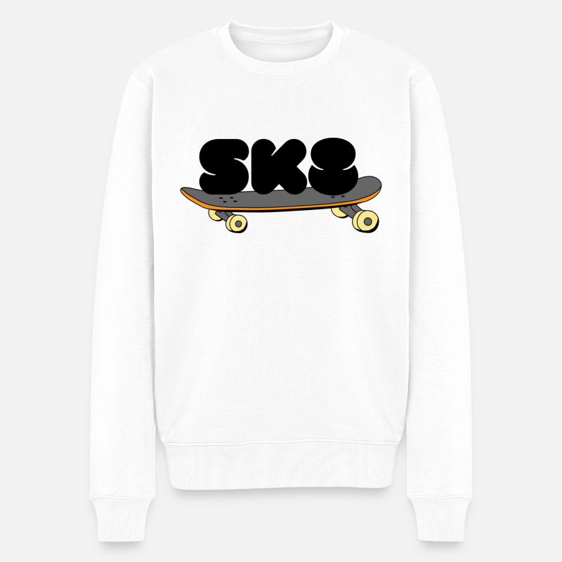 SK8 - Pull Premium bio Homme - blanc