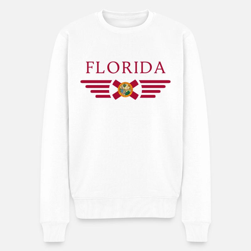 Floride - Pull Premium bio Homme - blanc