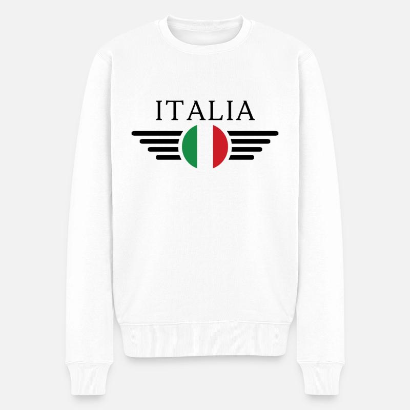 T-shirt à l’italienne - Pull Premium bio Homme - blanc