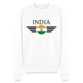 T-shirt de conception de style indien - Pull Premium bio Homme - blanc - Devant - Thijin (182cm)