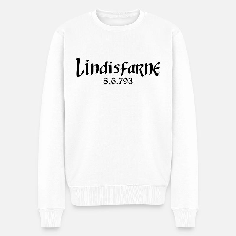 lindisfarne - Männer Premium Bio Pullover - Weiß