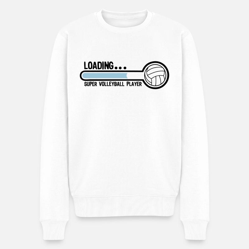 volleyball loading super player - Pull Premium bio Homme - blanc