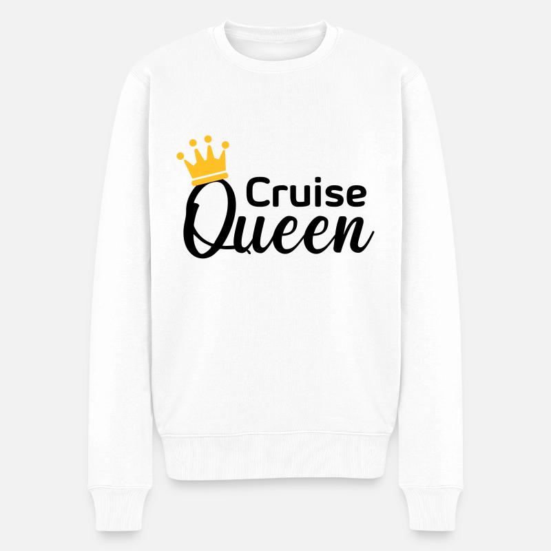 Cruise Queen - Männer Premium Bio Pullover - Weiß