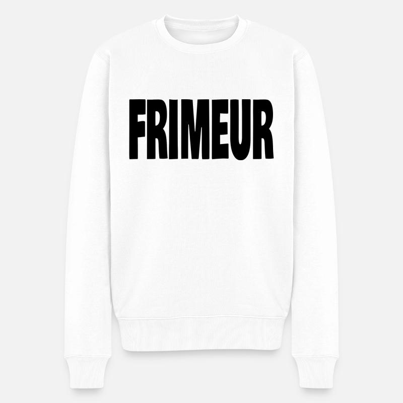 frimeur - Pull Premium bio Homme - blanc