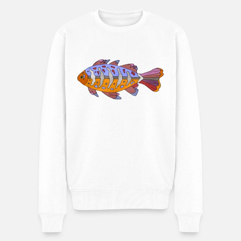 Poisson - Pull Premium bio Homme - blanc