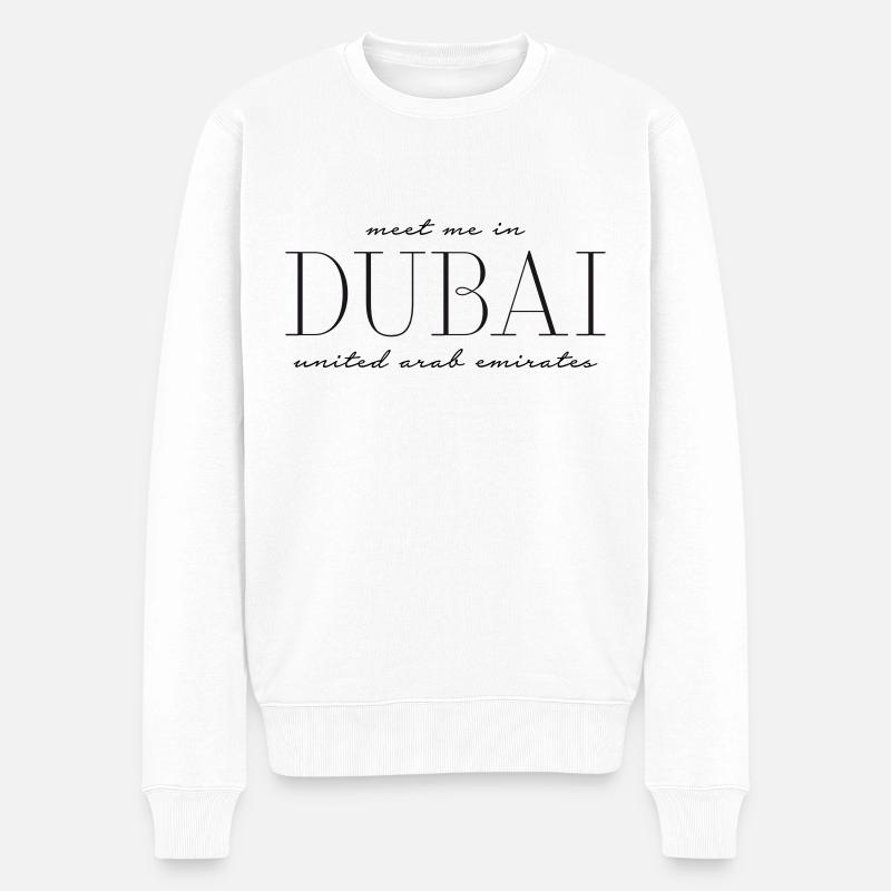 Rencontrez-moi à Dubaï - Pull Premium bio Homme - blanc