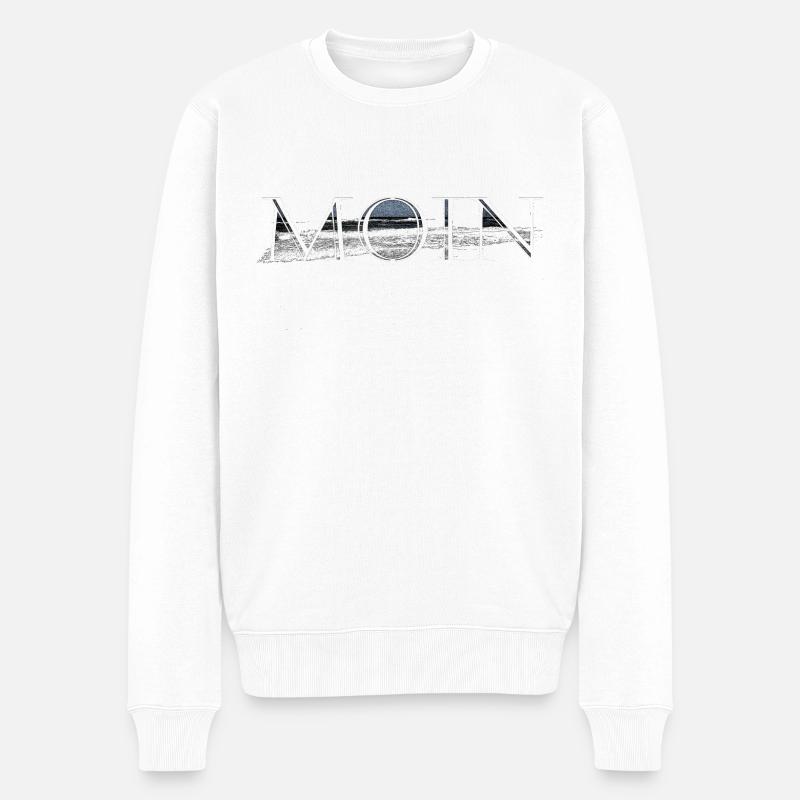 MOIN 30 - Männer Premium Bio Pullover - Weiß