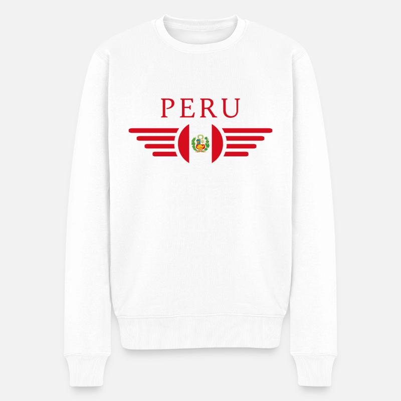 J’aime le Pérou - Pull Premium bio Homme - blanc