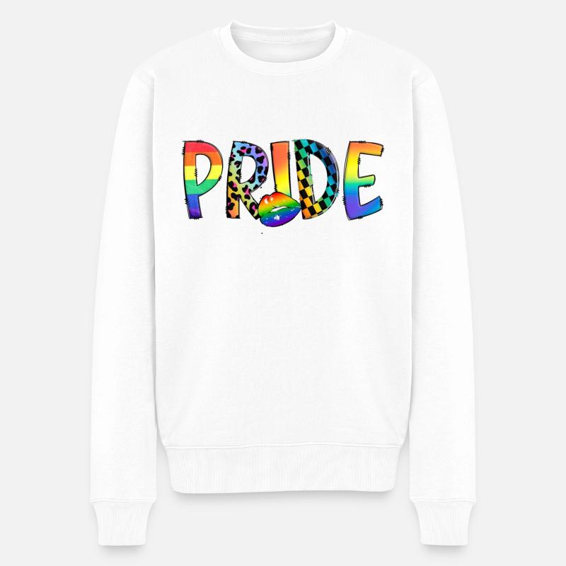Pride2 - Männer Premium Bio Pullover - Weiß