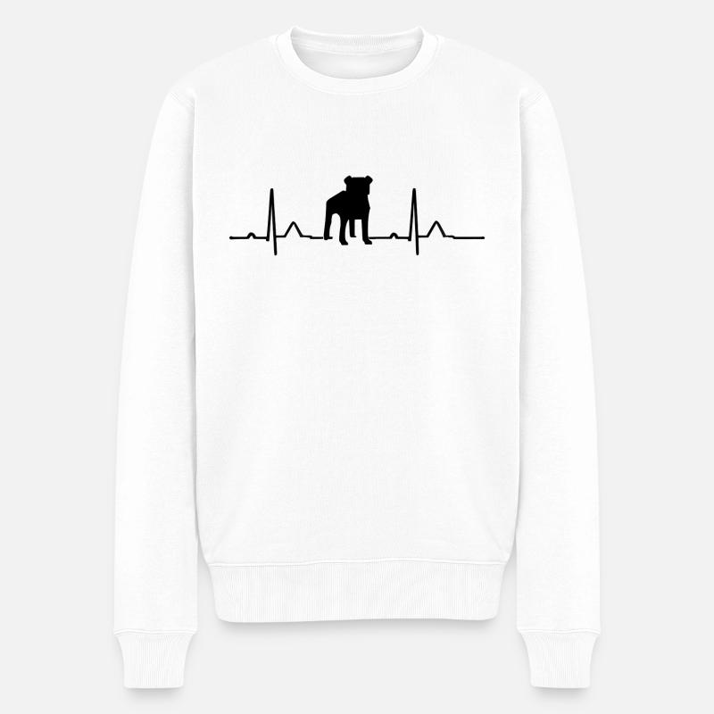 Coeur de chien - Pull Premium bio Homme - blanc