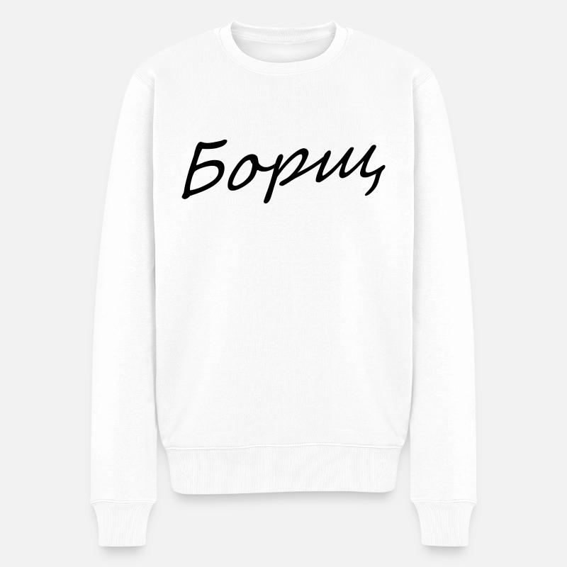 borschtscht - Männer Premium Bio Pullover - Weiß