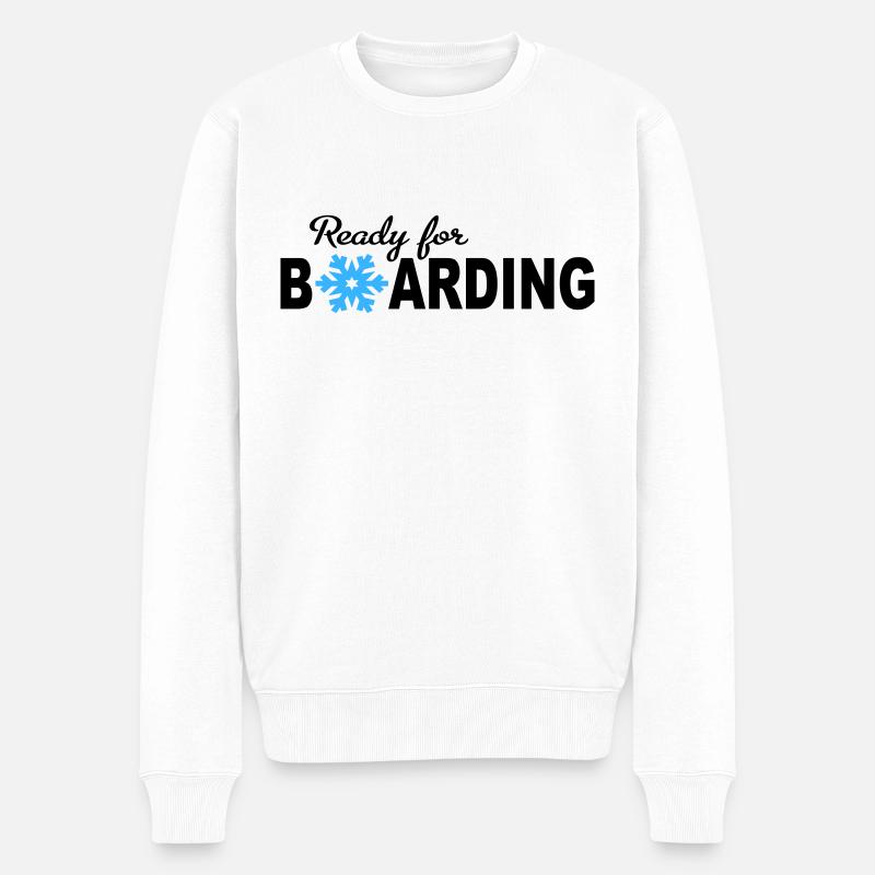 Planche à neige - Pull Premium bio Homme - blanc