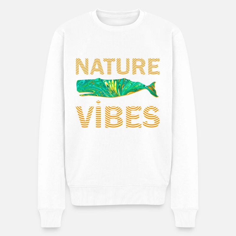 Wal E 71 - Pull Premium bio Homme - blanc